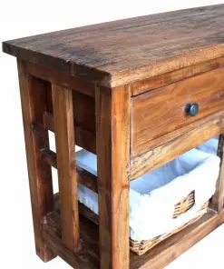 vidaXL Sideboard Solid Reclaimed Wood 100x30x50 cm