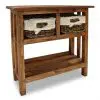 vidaXL Console Table Solid Reclaimed Wood 69x28x70 cm