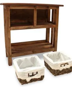 vidaXL Console Table Solid Reclaimed Wood 69x28x70 cm