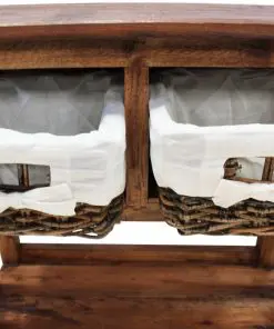 vidaXL Console Table Solid Reclaimed Wood 69x28x70 cm