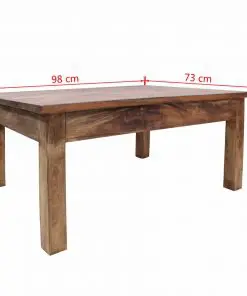 vidaXL Coffee Table Solid Reclaimed Wood 98x73x45 cm
