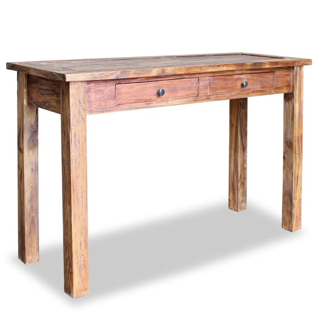 vidaXL Console Table Solid Reclaimed Wood 123x42x75 cm