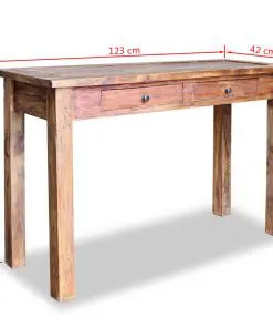 vidaXL Console Table Solid Reclaimed Wood 123x42x75 cm