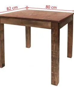 vidaXL Dining Table Solid Reclaimed Wood 82x80x76 cm