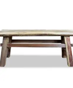 vidaXL Bench Solid Reclaimed Wood 100x28x43 cm
