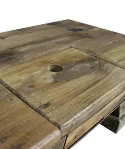vidaXL Coffee Table Solid Reclaimed Wood 90x50x35 cm