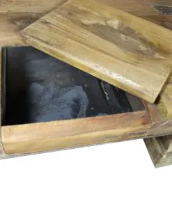 vidaXL Coffee Table Solid Reclaimed Wood 90x50x35 cm