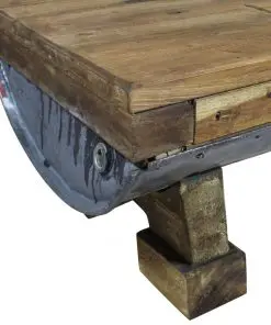 vidaXL Coffee Table Solid Reclaimed Wood 90x50x35 cm