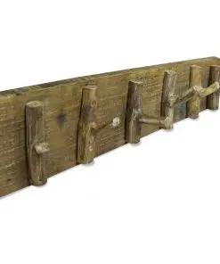 vidaXL Coat Rack Solid Reclaimed Wood 60×15 cm