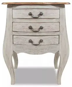 vidaXL Bedside Cabinet Solid Reclaimed Wood 48x35x64 cm
