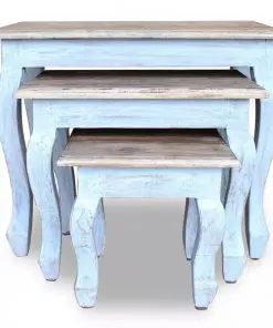vidaXL Nesting Table Set 3 Pieces Solid Reclaimed Wood