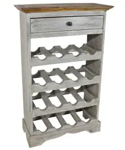 vidaXL Wine Rack Solid Reclaimed Wood 55x23x85 cm