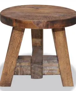 vidaXL Stool Solid Reclaimed Wood