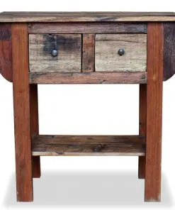 vidaXL Console Table Solid Reclaimed Wood 80x35x80 cm
