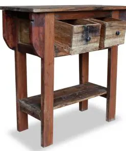vidaXL Console Table Solid Reclaimed Wood 80x35x80 cm