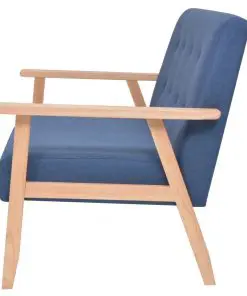 vidaXL 2-Seater Sofa Fabric Blue