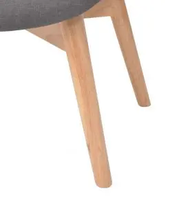 vidaXL Armchair with Footstool Grey Fabric