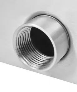 vidaXL Pool Fountain Stainless Steel 30x9x26 cm Silver