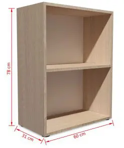 vidaXL Bookshelf Chipboard 60x31x78 cm Oak