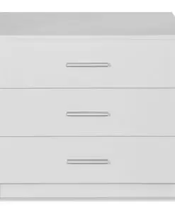 vidaXL Chest of Drawers Chipboard 71x35x69 cm White