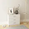 vidaXL Chest of Drawers Chipboard 71x35x69 cm White