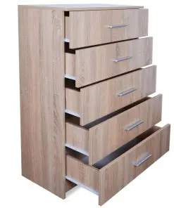 vidaXL Storage Cabinet Chipboard 71x35x108 cm Oak