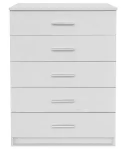 vidaXL Storage Cabinet Chipboard 71x35x108 cm White