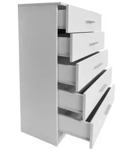 vidaXL Storage Cabinet Chipboard 71x35x108 cm White