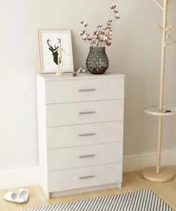 vidaXL Storage Cabinet Chipboard 71x35x106 cm White