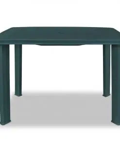 vidaXL Garden Table Green 101x68x72 cm Plastic