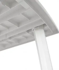 vidaXL Garden Table White 210x96x72 cm Plastic