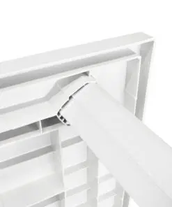 vidaXL Garden Table White 126x76x72 cm Plastic