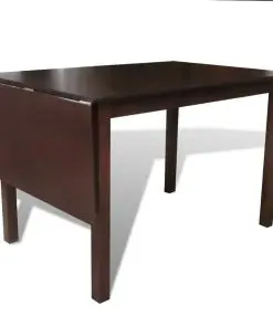 vidaXL Extending Dining Table Rubberwood Brown 150 cm