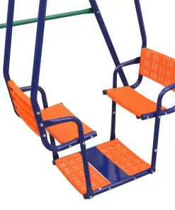 vidaXL Swing Set with 5 Seats Orange