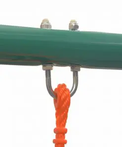 vidaXL Swing Set with 4 Seats Orange