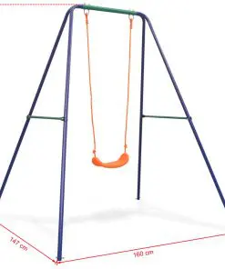 vidaXL Single Swing Orange