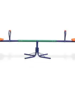 vidaXL 360-Degree Rotating Seesaw Orange