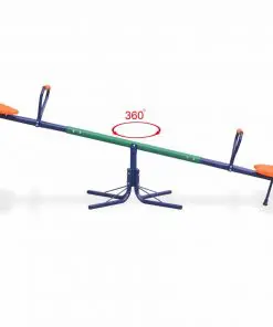 vidaXL 360-Degree Rotating Seesaw Orange
