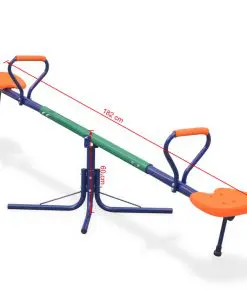 vidaXL 360-Degree Rotating Seesaw Orange