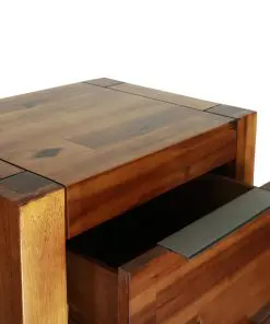 vidaXL Chest of Drawers Solid Acacia Wood 45x32x115 cm