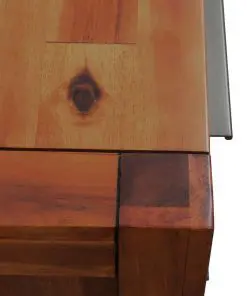 vidaXL Chest of Drawers Solid Acacia Wood 45x32x115 cm