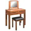 vidaXL Dressing Table with Stool and Mirror Solid Acacia Wood vidaXL Dressing Table with Stool and Mirror Solid Acacia Wood