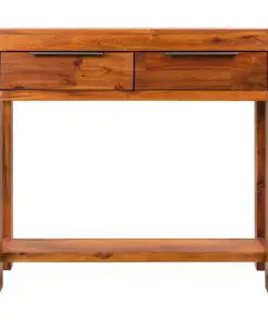 vidaXL Console Table Solid Acacia Wood 86x30x75 cm
