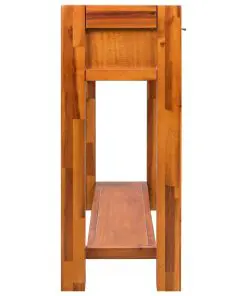 vidaXL Console Table Solid Acacia Wood 86x30x75 cm