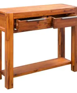 vidaXL Console Table Solid Acacia Wood 86x30x75 cm