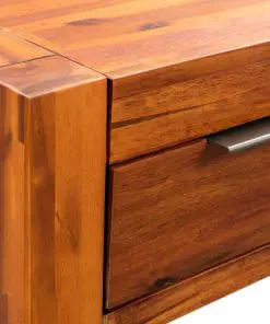 vidaXL Console Table Solid Acacia Wood 86x30x75 cm