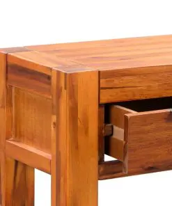 vidaXL Console Table Solid Acacia Wood 86x30x75 cm