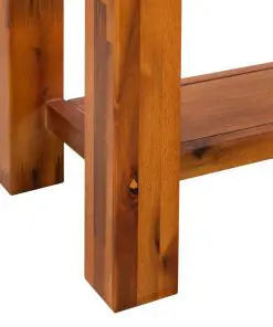 vidaXL Console Table Solid Acacia Wood 86x30x75 cm