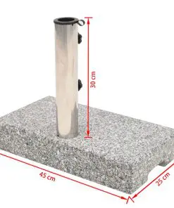 vidaXL Parasol Base Granite Rectangular 25 kg