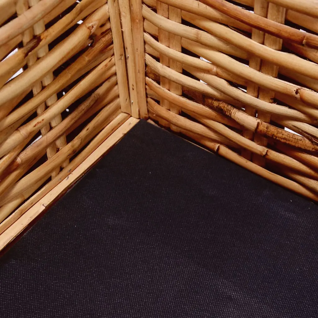 vidaXL 2 Piece Sofa Set Natural Rattan